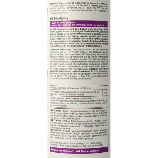 HG Strijkspray 500 Milliliter