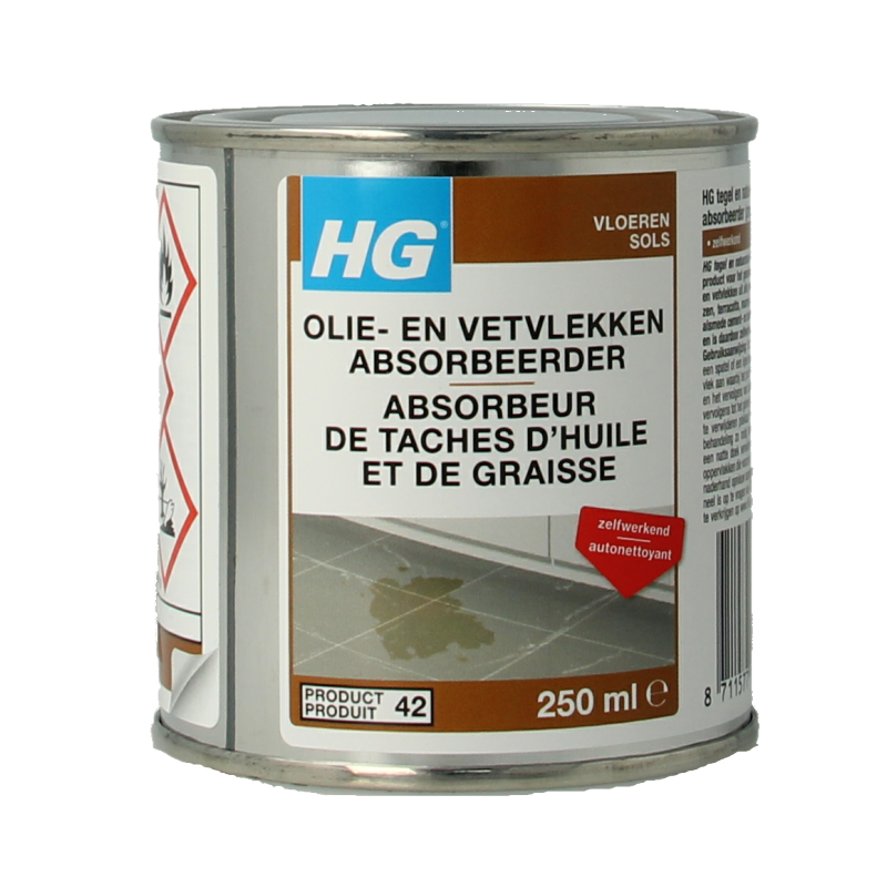 HG Olie & vetvlek absorbeerder 250 Milliliter