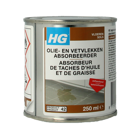 HG Olie & vetvlek absorbeerder 250 Milliliter