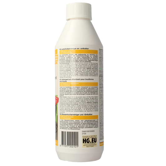 HG Waterkokerreiniger en -ontkalker 500.00 Milliliter