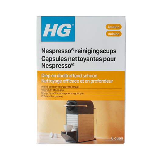 HG Reinigingscups Nespresso machine 6 Stuks