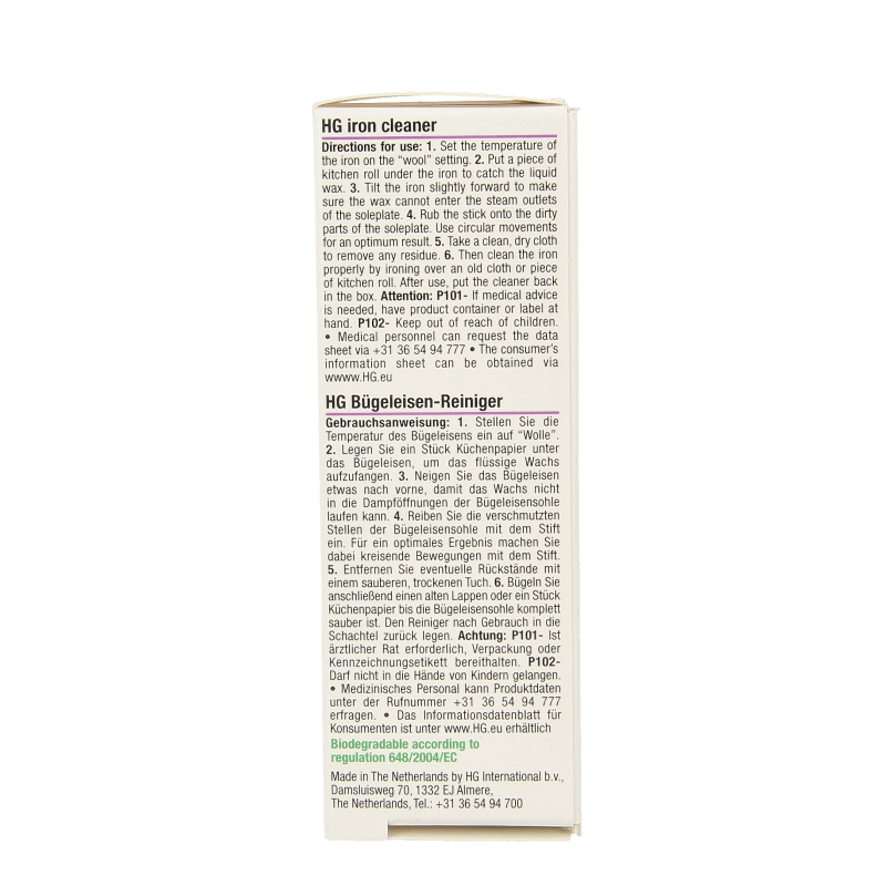 HG Strijkboutreiniger 1 Stuks