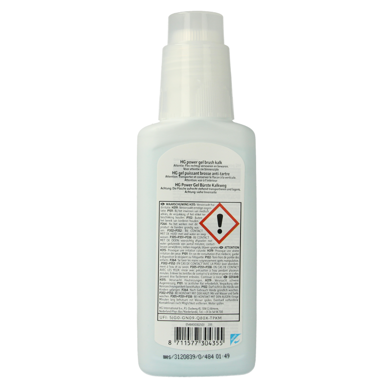 HG Power gel brush kalk 250 Milliliter
