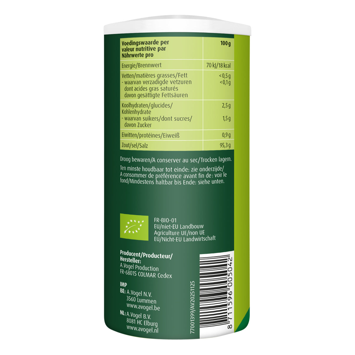 A Vogel Herbamare kruidenzout bio 250.00 Gram
