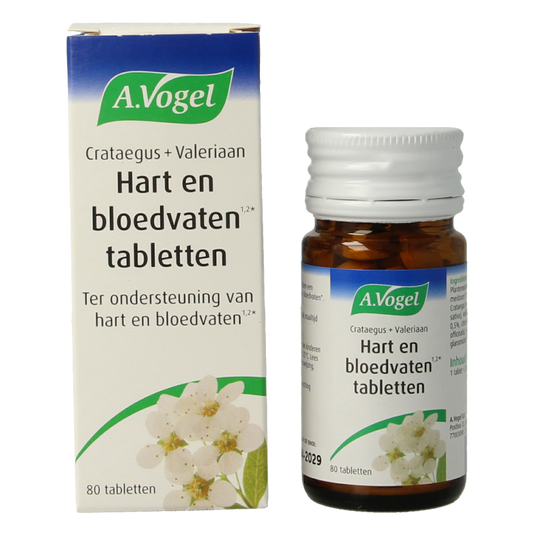 A Vogel Crataegus + valeriaan tabletten 80 Tabletten