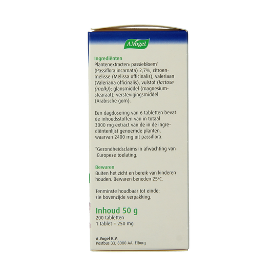 A Vogel Passiflora rustgevende tabletten 200.00 Tabletten