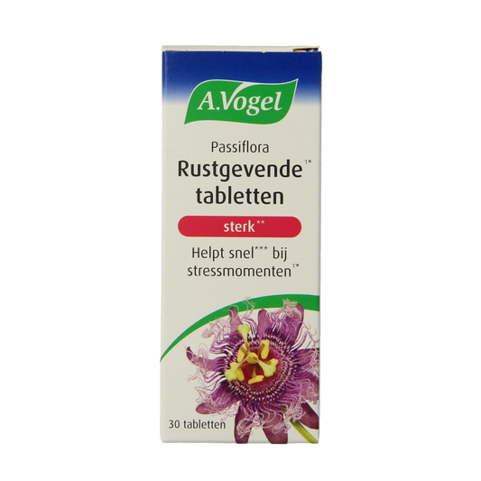 A Vogel Passiflora rustgevende tabletten sterk 30.00 Tabletten
