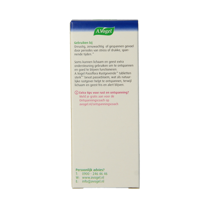 A Vogel Passiflora rustgevende tabletten sterk 30.00 Tabletten