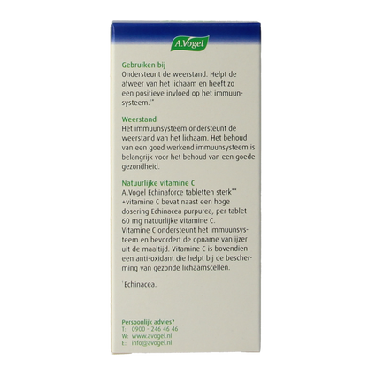 A Vogel Echinaforce sterk + vitamine C 45.00 Tabletten