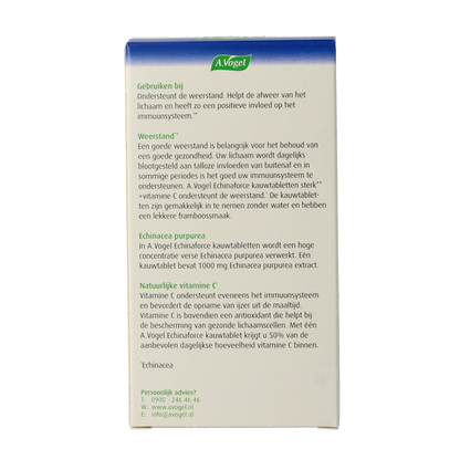 A Vogel Echinaforce kauwtablet sterk + vitamine C 60.00 Kauwtabletten