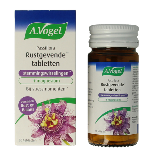 A Vogel Passiflora rustgevende tabl. stemmingswisselingen 30 Tabletten
