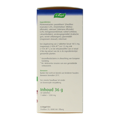 A Vogel Passiflora rustgevende tabl. stemmingswisselingen 30.00 Tabletten