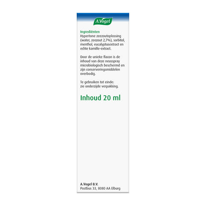 A Vogel Cinuforce neusspray extra sterk + menthol 20.00 Milliliter