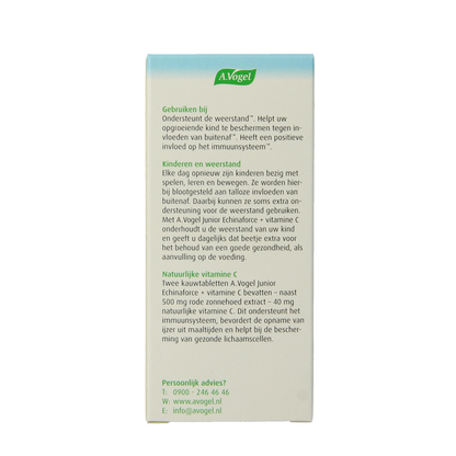 A Vogel Echinaforce junior & vitamine C 80.00 Kauwtabletten