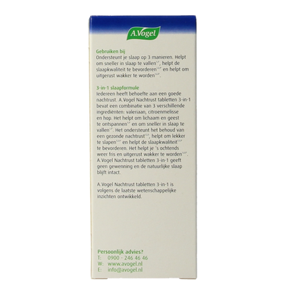 A Vogel Dormeasan nachtrust 3-in-1 30.00 Tabletten