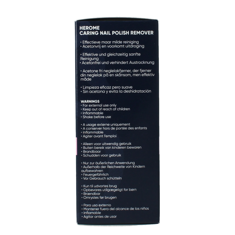 Herome Caring nailpolish remover 120 Milliliter
