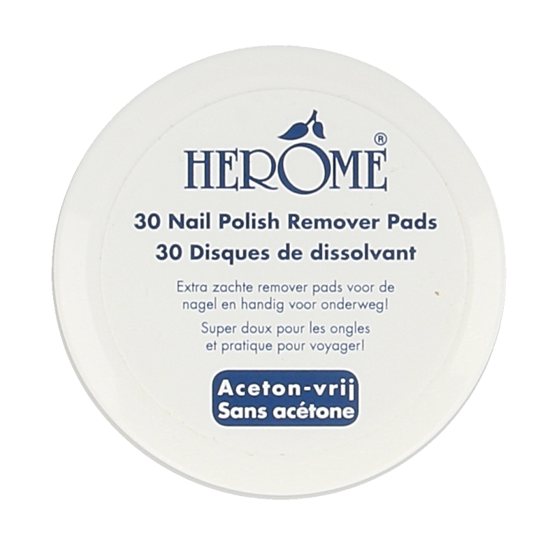 Herome Nagel caring remover pad 30 Stuks