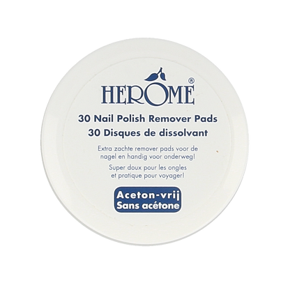 Herome Nagel caring remover pad 30.00 Stuks