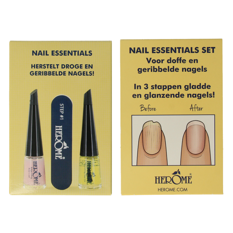 Herome Essentials set voor droge & geribbelde nagels 1 Set
