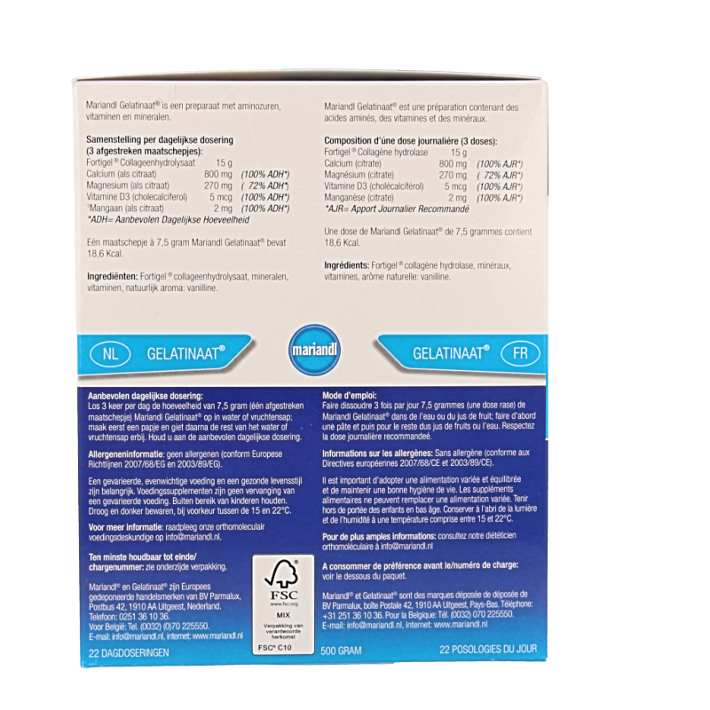 Mariandl Classic (gelatinaat) 500 Gram