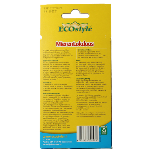 Ecostyle Mierenlokdoos 2 Stuks