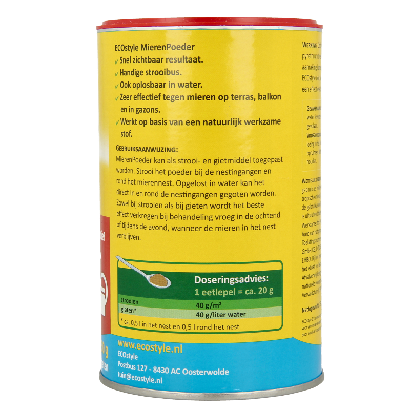 Ecostyle Mierenpoeder 250 Gram