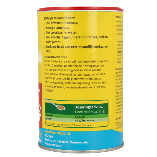 Ecostyle Mierenpoeder 250 Gram
