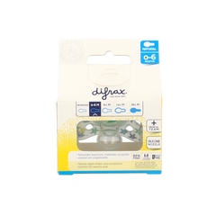 Difrax Fopspeen natural 0-6 maanden assorti  1 Stuks