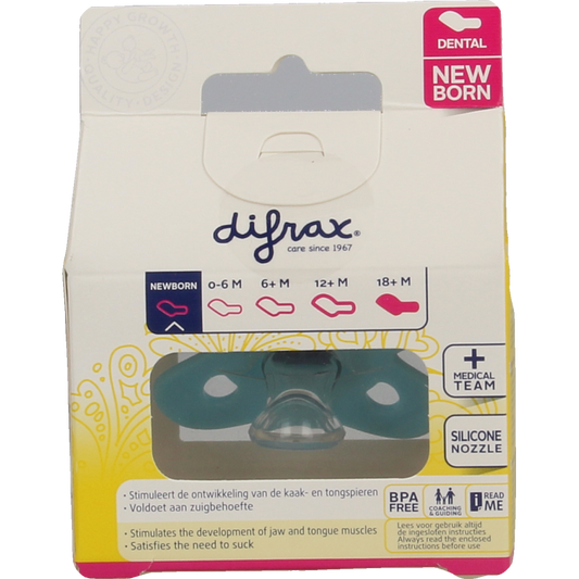 Difrax Fopspeen mini newborn dental 1 Stuks