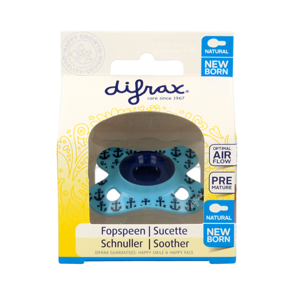 Difrax Fopspeen natural newborn  1.00 Stuks