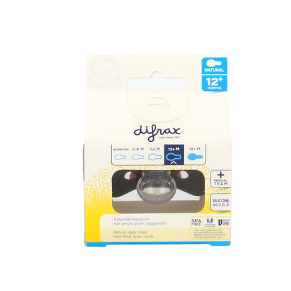 Difrax Fopspeen natural 12+ maanden  1.00 Stuks