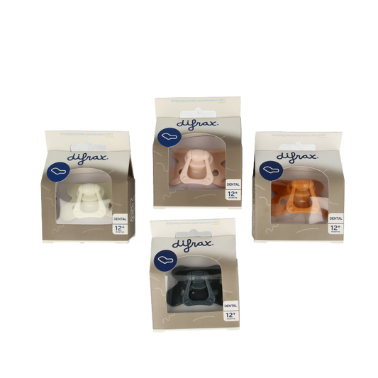 Difrax Fopspeen verstevigd dental 12+ maanden assorti 1 Stuks