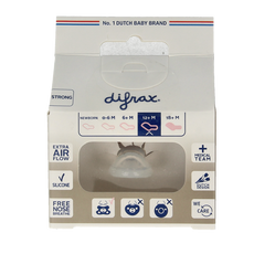 Difrax Fopspeen verstevigd dental 12+ maanden assorti 1 Stuks