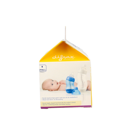 Difrax Flesspeen soft breed small  2.00 Stuks