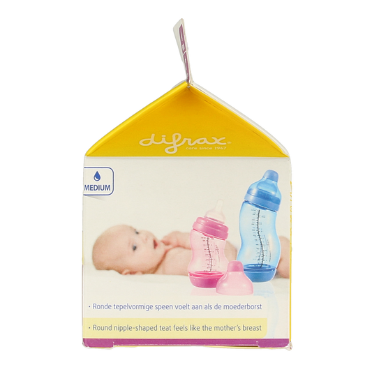 Difrax Flesspeen soft breed medium 2.00 Stuks
