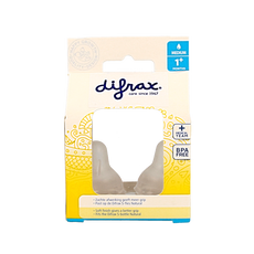 Difrax Flesspeen medium natural 2 Stuks