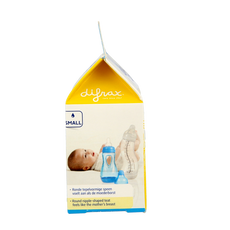 Difrax Flesspeen small 0+ natural 2 Stuks