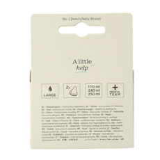 Difrax Flesspeen large natural 6+ maanden 2 Stuks