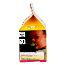 Difrax Fopspeen dental 0-6 maanden glow in the dark 1 Stuks