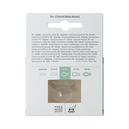 Difrax Fopspeen natural 6+ maanden nacht 1.00 Stuks