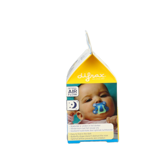 Difrax Fopspeen natural 6+ maanden nacht 1.00 Stuks