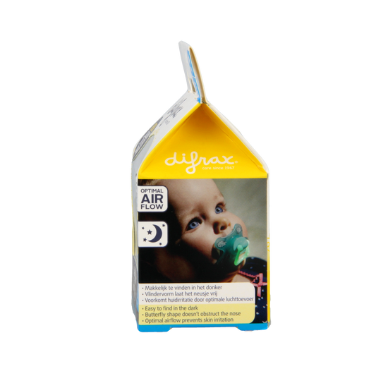 Difrax Fopspeen natural 12+ maanden nacht 1.00 Stuks