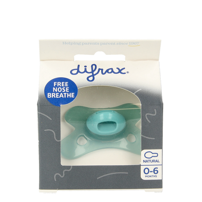 Difrax Fopspeen natural 0-6 maanden ocean 1.00 Stuks