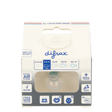 Difrax Fopspeen natural 0-6 maanden ocean 1.00 Stuks