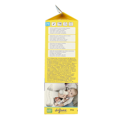 Difrax S-fles natural 1 2 3 doseer 250ml 1.00 Stuks