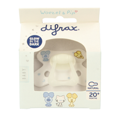 Difrax Fopspeen natural 20+ maanden Woezel & Pip 1 Stuks