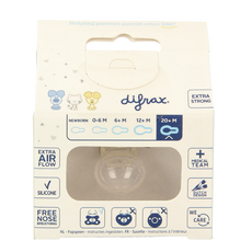 Difrax Fopspeen natural 20+ maanden Woezel & Pip 1 Stuks