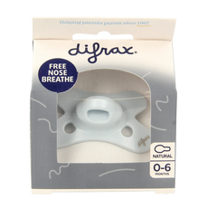Difrax Fopspeen natural 0-6 maanden assorti 1.00 Stuks