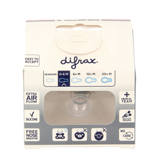 Difrax Fopspeen natural 0-6 maanden assorti 1 Stuks