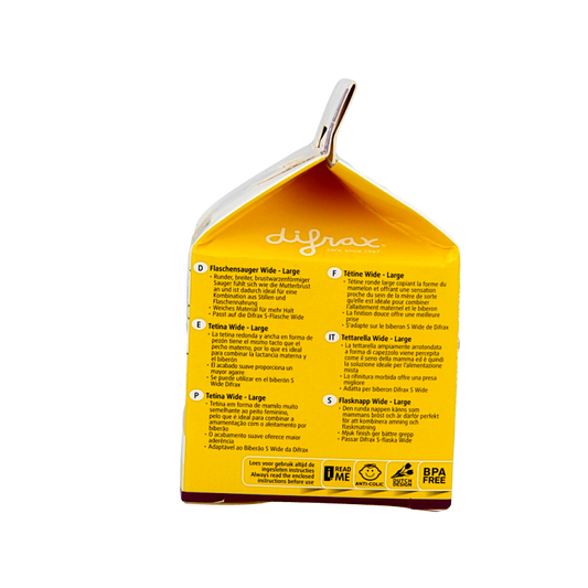 Difrax Flesspeen soft breed large 2 Stuks